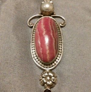 Sterling Silver Cabachon Stone Pendant